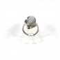 Southwest Silver Tone & Blue Ring Size 6 1/4 Unbranded 51216