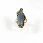 Southwest Silver Tone & Blue Ring Size 6 1/4 Unbranded 51216