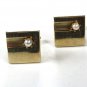 1950's - 70's Gold Tone & Faux Pearl Cufflinks by SWANK 111615