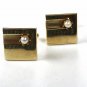 1950's - 70's Gold Tone & Faux Pearl Cufflinks by SWANK 111615