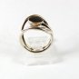 Sterling Silver Black Ring Size 7 1/4 Unbranded 41316