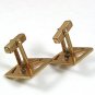 Vintage Goldtone 2 Golf Clubs & Ball Cufflinks By ANSON 52417