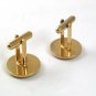 Vintage Goldtone & Black Cufflinks 53017