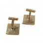 Vintage 1/20 12K Gold Filled Gold Tone Black Cufflinks By DESTINO 6816