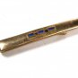 1950's Mid Century Gold Tone & Blue Tie Clasp by ANSON.111715