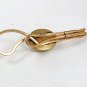 1950's - 60's Goldtone Black Rhinestone Tie Clasp By VAN GUARD 31517