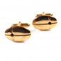 Gold Tone & Red Rhinestone Cufflinks unbranded 12415
