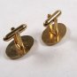 Gold Tone & Red Rhinestone Cufflinks unbranded 12415