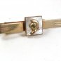 1950's Goldtone & Mother Pearl Greek Warrior Helmet Tie Clasp 31517