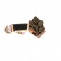 1950's-60's Sterling Silver 5 Leaf Plant Tie Clasp By SIMMONS 5216