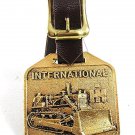Vintage iNTERNATIONAL HARVESTER Crawler Tractor Dozer  Watch Fob 101617