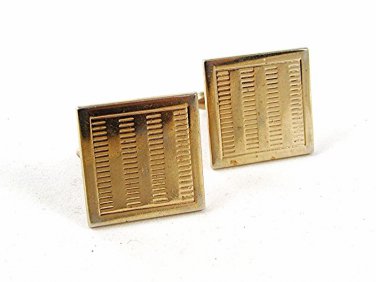 1950's - 60's Gold Tone Cufflinks By SWANK 92316a