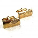 Mid Century Modern Goldtone Fish Cufflinks By SWANK 71717