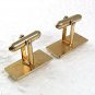Mid Century Modern Goldtone Fish Cufflinks By SWANK 71717