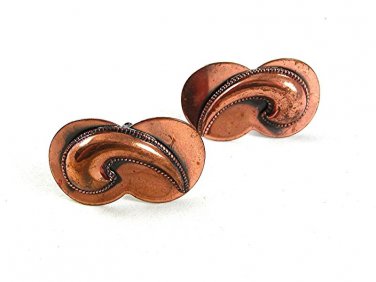 Mid Century Modern Copper Cufflinks 42017
