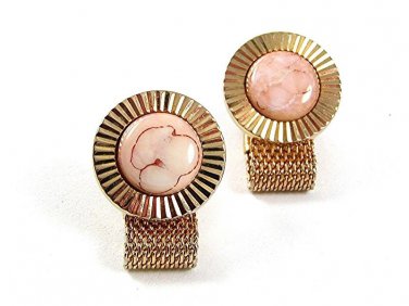 1970'S Goldtone Wrap Around Cufflinks By HICKOK USA 33117