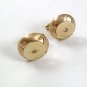 Vintage Goldtone & Rhinestone ??? Dress Cufflinks 41917