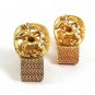 Vintage 1970's Goldtone ZODIAC SAGITTARIUS Wrap Around Cufflinks 101817