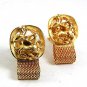 Vintage 1970's Goldtone ZODIAC SAGITTARIUS Wrap Around Cufflinks 101817