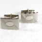 Vintage Silvertone Monogrammable Cufflinks Unbranded 31816