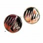 Vintage Silvertone & Black Modernistic Cufflinks By SWANK 42116