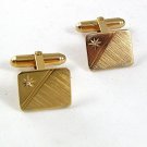 Vintage Goldtone & Rhinestone ? Cufflinks 51517