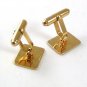 Vintage Goldtone & Rhinestone ? Cufflinks 51517