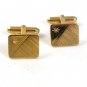 Vintage Goldtone & Rhinestone ? Cufflinks 51517