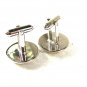 Vintage Goldtone & White Keystone Cop Cufflinks Unbranded 31816
