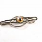 Old & Odd Hand Painted Golfer Silvertone Tie Clasp Unbranded.101615