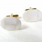 Vintage Goldtone & Mother of Pearl Oval Cufflinks 81316