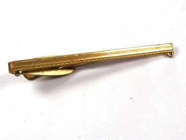 1950's Mid Century Gold Tone Tie Clasp by HICKOK.111715