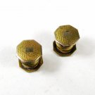 Art Deco Snap Brassy Tone Cufflinks bY H.A.A. & CO. FLEXCO 72116
