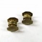 Art Deco Snap Brassy Tone Cufflinks bY H.A.A. & CO. FLEXCO 72116
