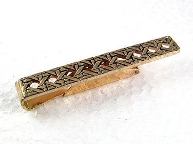 Vintage Goldtone Tie Clasp By SWANK 7717