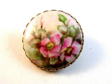 Vintage Pink Flowers Azaleas ??? Brooch