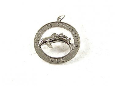 1986 Sterling Silver NEO-LIFE Convention Dolphins Charm 6 26 2017