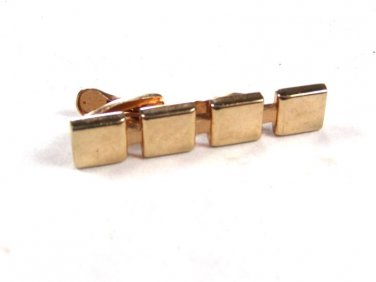 1960's 4 Squares Goldtone Tie Clasp by HICKOK U.S.A. 101615