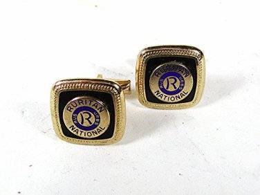 Vintage Gold Tone Puritan National RUS URBS R Cufflinks 82016