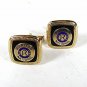 Vintage Gold Tone Puritan National RUS URBS R Cufflinks 82016