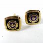 Vintage Gold Tone Puritan National RUS URBS R Cufflinks 82016
