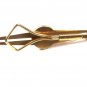 Mid Century Goldtone & Red Tie Clasp by SWANK.101615