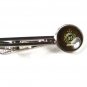 Vintage Silvertone & Black 25 Years Tie Clasp Unbranded 42116