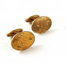 Edwardian / Victorian Gold Tone Cufflinks 102716
