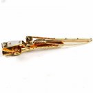 Vintage Goldtone Fly Fishing Reel Tie Clasp by ANSON 101615