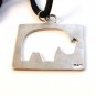 Vintage Blaezy Sterling Silver Elephant Necklace