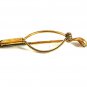 Mid Century Modern Goldtone & Silvertone Golf Club  Tie Clasp By SWANK 41317