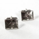 Vintage Sterling Silver Cufflinks By P & K 51916