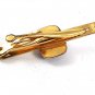 1930's - 50's Goldtone Blue Black Greek Warrior Tie Clasp By HICKOK USA 31517