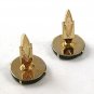 Gold Tone & Green Cufflinks Marked w/S In Coffin 121616